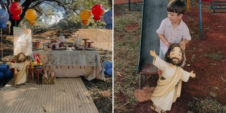 Menino de 6 anos escolhe Jesus como convidado de honra em seu aniversário