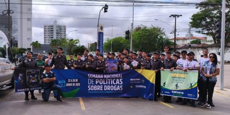 Pit Stop de conscientização da Semana de Políticas Públicas sobre Drogas conta com apoio da PM Mirim em Porto Velho