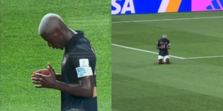 Jogador do Equador dá exemplo cristão na Copa ao orar de joelhos mesmo após derrota