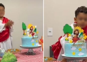 Menino de 4 anos viraliza após pedir festa de Jesus: “Quero minha roupa igual à Dele”