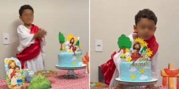 Menino de 4 anos viraliza após pedir festa de Jesus: “Quero minha roupa igual à Dele”