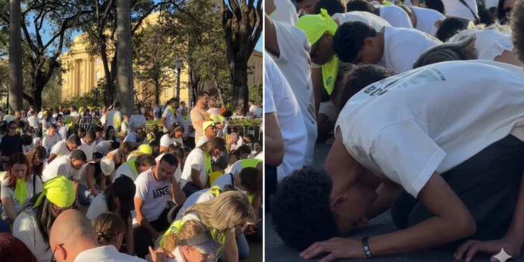 Milhares de cristãos oram de joelhos por Belo Horizonte: ‘Será alcançada pelo Evangelho’