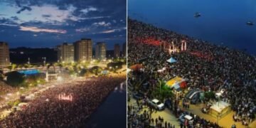 Culto ao amanhecer atrai mais de 70 mil pessoas em praia no Amazonas: “Encontro com Deus”