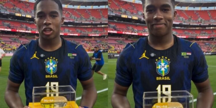 Endrick louva a Deus após prêmio em amistoso da Seleção: “Ele faz coisas extraordinárias”