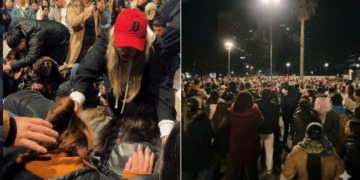 Jovens adoram em frente a universidade na Argentina: “Foram batizados com Espírito Santo”