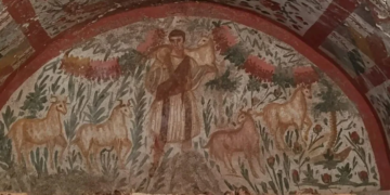 Arqueólogos encontram uma das mais antigas e preservadas pinturas de Jesus na Turquia