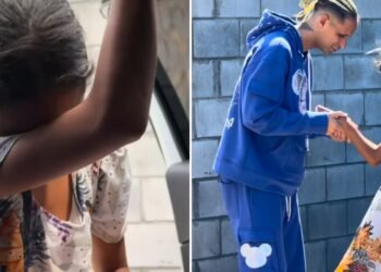 Menina que vendia sacolé nas ruas louva a Deus após receber ajuda: ‘Ele me abençoou’