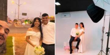 Após orar, fotógrafo presenteia casal com ensaio de casamento gratuito: “Deus mandou”