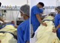 Paciente ora por médicos antes de cirurgia: “Que se cumpra a Tua vontade através deles”
