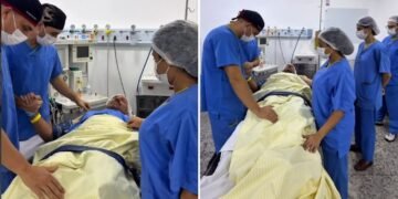 Paciente ora por médicos antes de cirurgia: “Que se cumpra a Tua vontade através deles”