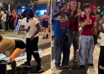 Evangelista de rua continua pregando mesmo sendo assediado nos EUA: “Se arrependam”