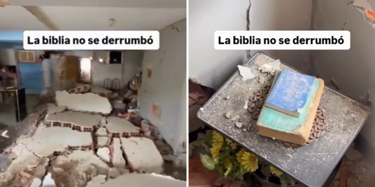 Bíblia permanece intacta entre destroços na Venezuela: “Não sofreu absolutamente nada”