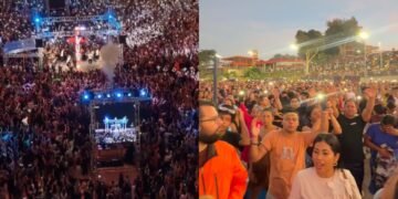 “Festa no Céu”: Pessoas aceitam Jesus em culto ao amanhecer em praia de Manaus