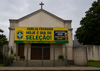Igreja cancela culto por causa do jogo Brasil e divide opiniões