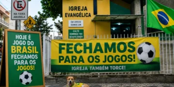 Igreja cancela culto durante jogo do Brasil: opiniões divididas