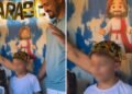 Menino celebra 7 anos com tema de Jesus e emociona ao orar: “Esse aniversário é para Você”