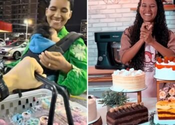 Mãe que vendia donuts nas ruas com bebê recebe oferta de R$ 300 mil e abre confeitaria