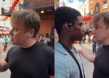 Pregador de rua é intimidado por homem em Londres: “Está latindo como um cão”