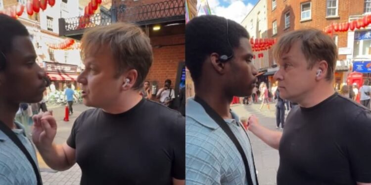 Pregador de rua é intimidado por homem em Londres: “Está latindo como um cão”