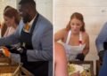 Inspirados por Jesus, noivos servem jantar aos convidados em casamento