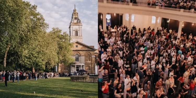 Sob forte calor, mais de 1.500 pessoas fazem fila para culto de oração em Londres