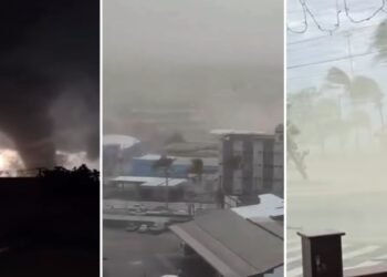Mulher clama a Deus durante tornado no Rio Grande do Sul: “Pai, cuida de nós”