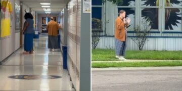 Antes da volta às aulas, educadores cristãos percorrem escola em oração: ‘É a nossa missão’