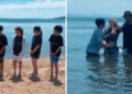 Jovens são batizados em lago no Japão: “A colheita chegou”