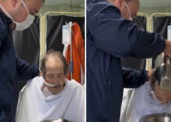 Pastor batiza homem internado por 3 meses e sem previsão de alta: ‘Realizou seu sonho’