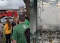 Cristãos louvam em frente à igreja destruída por incêndio em Recife: ‘Estamos de pé’