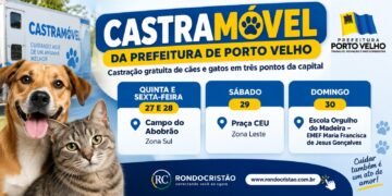 Castramóvel leva castração gratuita a pontos de Porto Velho até domingo