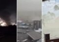 Mulher clama a Deus durante tornado no Rio Grande do Sul