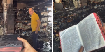 Bíblia fica intacta após incêndio destruir loja em Goiás: ‘Sem um arranhão’