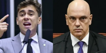 Nikolas Ferreira solicita prisão preventiva de Alexandre de Moraes