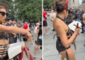 Ativista trans rasga páginas da Bíblia durante ato no 11 de Setembro
