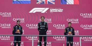 Fórmula 1: Russell supera Verstappen por 0.1s e vence GP do Azerbaijão
