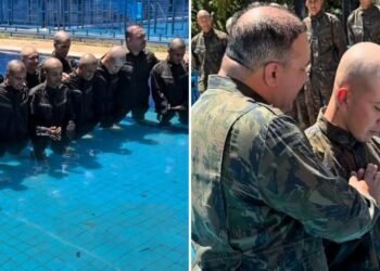 Recrutas da Força Aérea Brasileira são batizados em Brasília: “Festa no Céu”