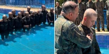 Recrutas da Força Aérea Brasileira são batizados em Brasília: “Festa no Céu”
