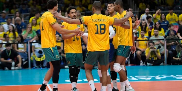 Brasil vence Venezuela e está no mundial de vôlei masculino