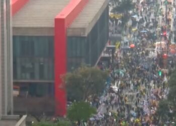 Manifestação na Paulista reúne opositores de Lula e Moraes