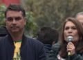Apoio à candidatura de Flávio Bolsonaro marca ato de 7 de Setembro