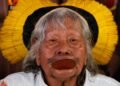 Cacique Raoni, de 94 anos, recebe cuidados paliativos em Mato Grosso