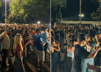 Estudantes fazem culto na Praça Universitária em GO: “Muitos se entregaram a Jesus”