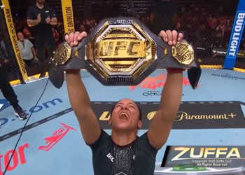 Brasileira conquista cinturão do UFC e declara: “Quero dar toda a glória a Jesus”