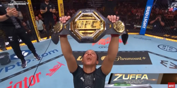 Brasileira conquista cinturão do UFC e declara: “Quero dar toda a glória a Jesus”
