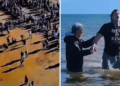 550 pessoas são batizadas em praia da Inglaterra: “As pessoas estão vindo a Jesus”