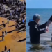 550 pessoas são batizadas em praia da Inglaterra: “As pessoas estão vindo a Jesus”