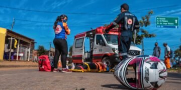 Motocicletas estão envolvidas em 82% dos acidentes de trânsito atendidos pelo Samu em Setembro