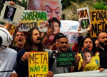 Ato em São Paulo cobra neutralidade da Meta nas eleições