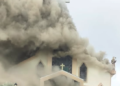 Incêndio destrói a Igreja Matriz de Treze de Maio (SC)